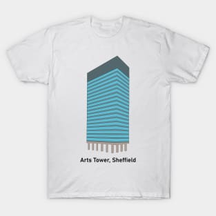 Arts Tower, Sheffield Minimalist Drawing T-Shirt